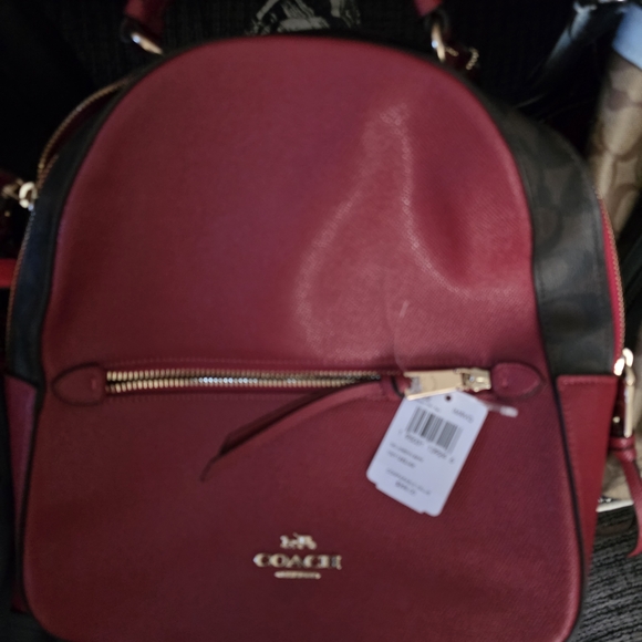 Coach Red and Black Backpack - Picture 1 of 2